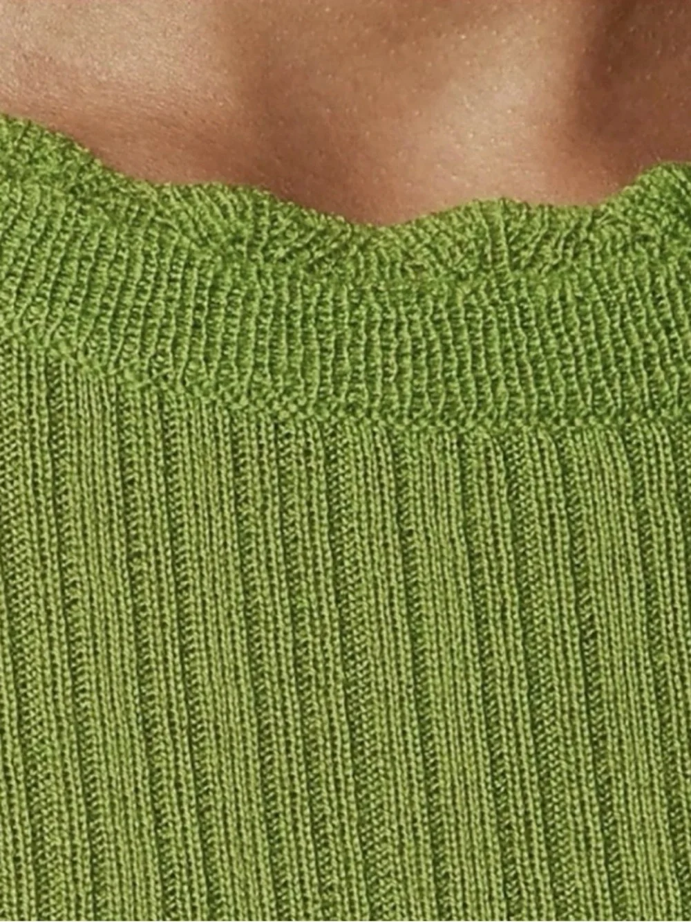 J Crew Layered pointelle sweater-tee in merino wool - Picture 2 of 4